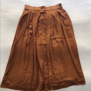 NWOT Forever 21 Button-Up Midi Skirt